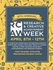 Research and creative achievement week poster